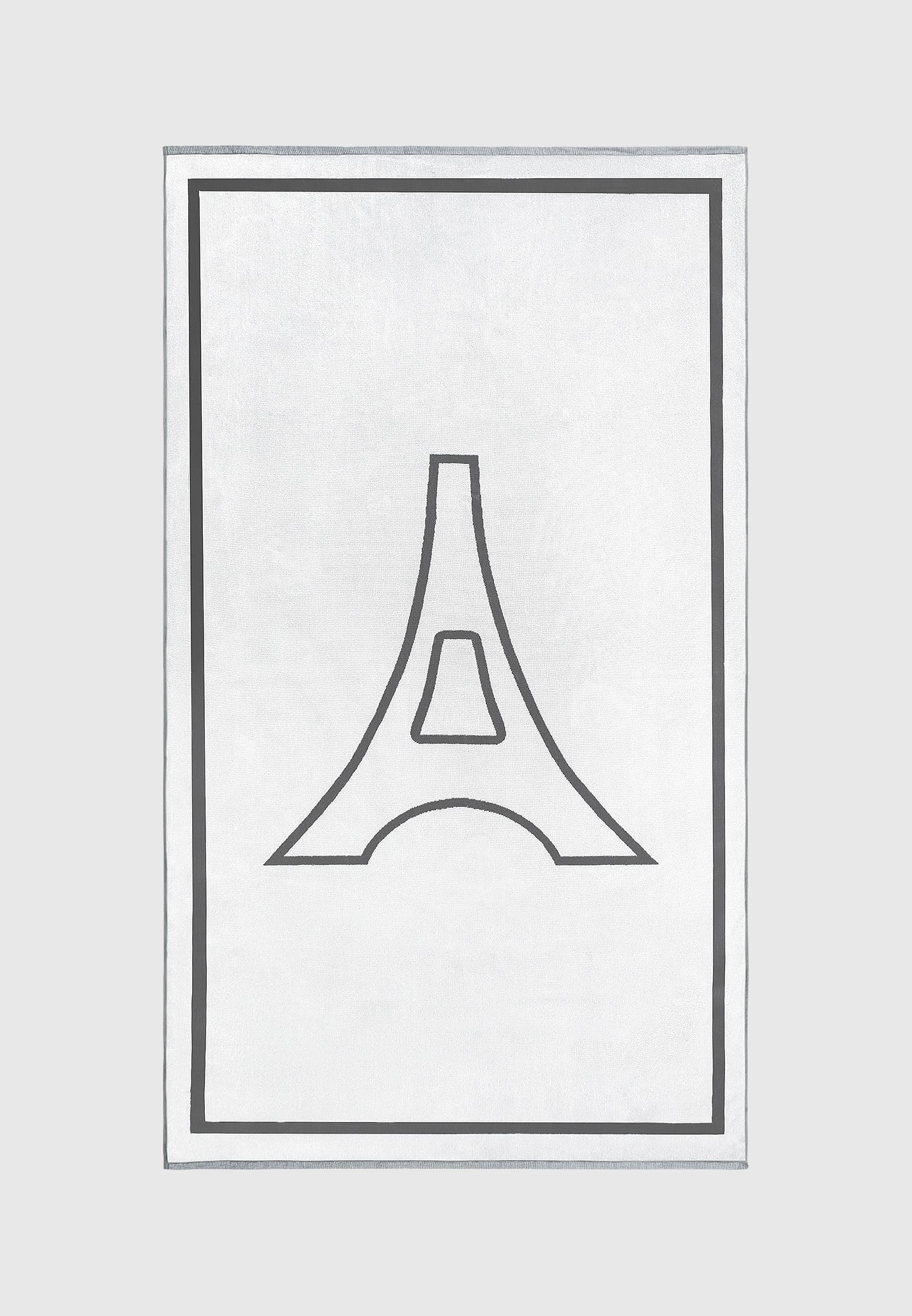 Manière De Voir Reversible Eiffel Towel - Grey/White