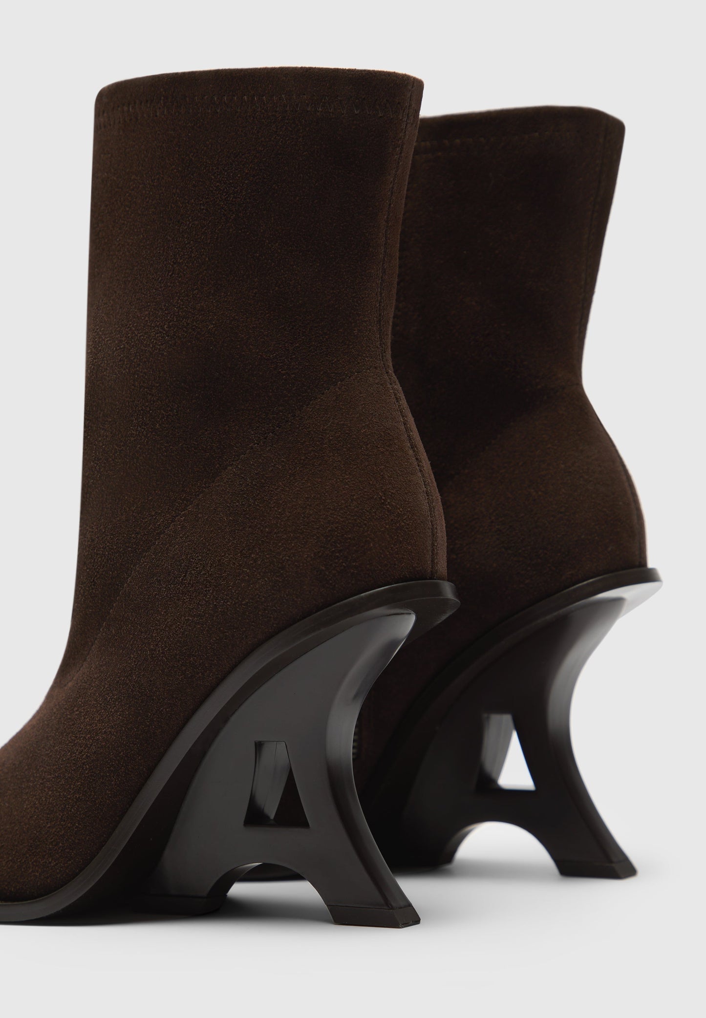L'Eiffel Heeled Suede Boot - Espresso