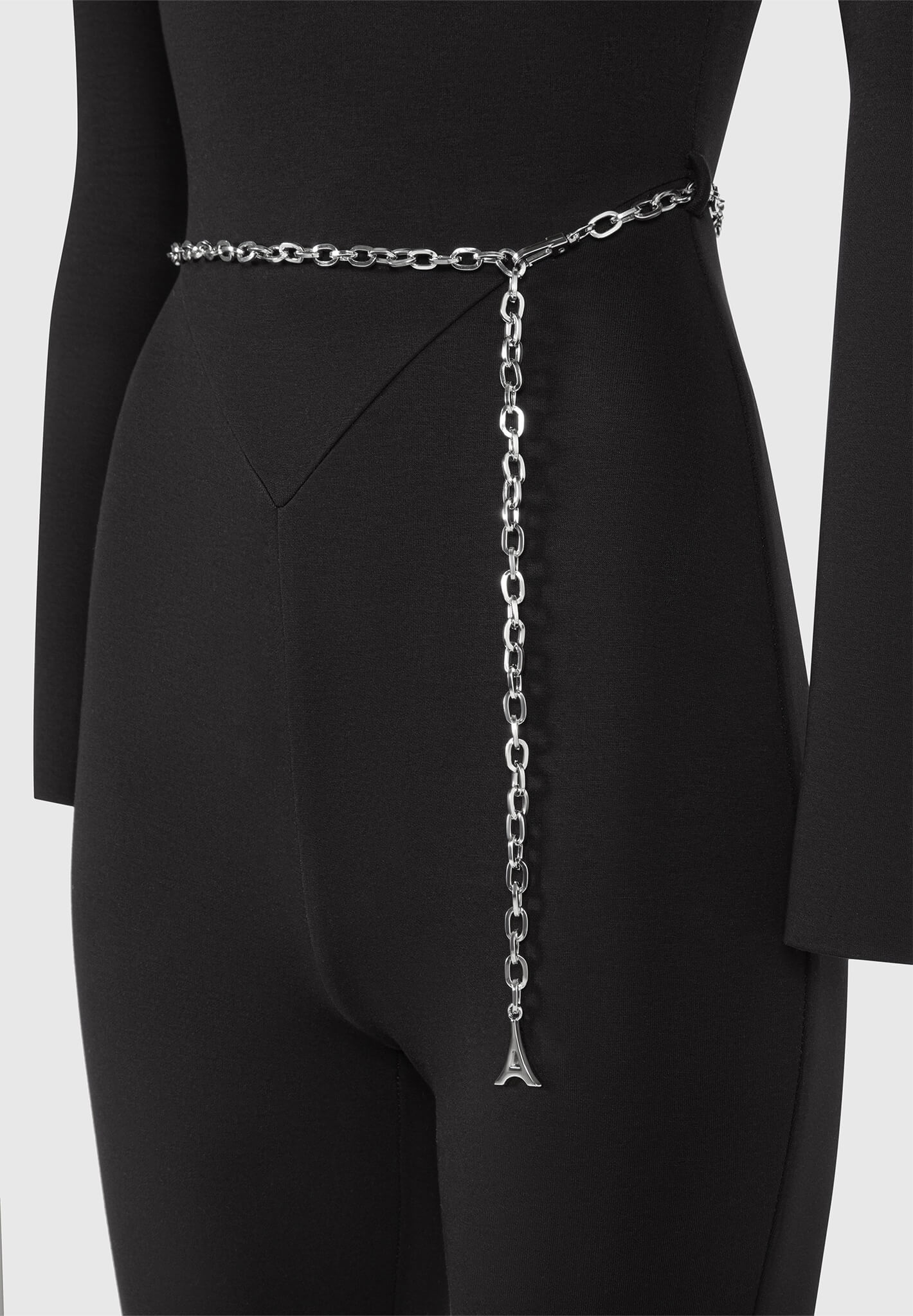 Eiffel Chain Detail Jumpsuit - Black